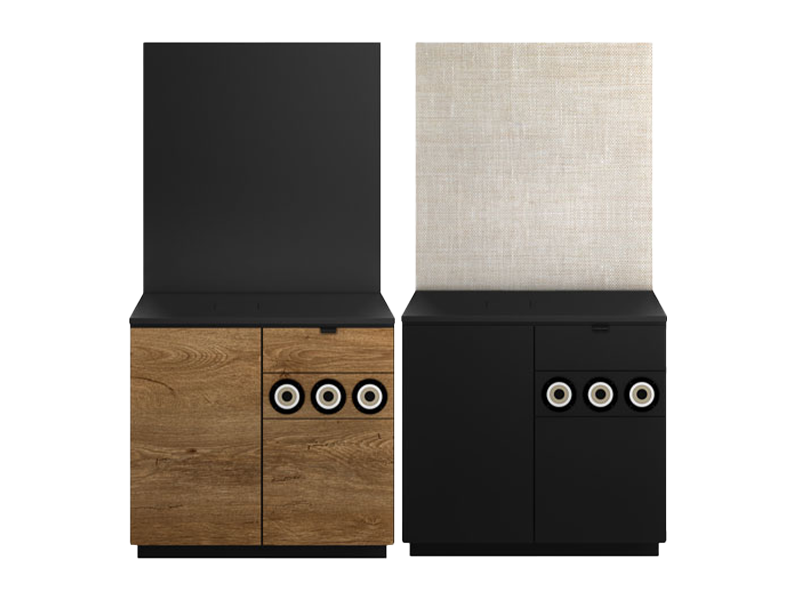 Underskab 90 cm valnød med kopholder (standard)